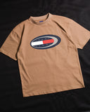 Tommy Jeans Boardsports Logo Men's T-shirt Beige