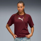 P Jaws Core Basketball Black T-Shirt Maroon
