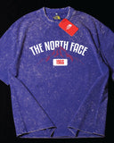North Face - Heavy Cotton Acid Wash Drop Shoulder T-shirt - Blue