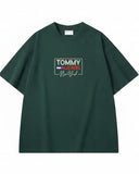 Tommy Jeans Boardsports Logo Men's T-shirt Bottle Green
