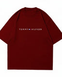 Tommy Jeans Boardsports Logo Men's T-shirt Maroon