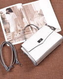 Women Minimalist Square Bag Crocodile Embossed