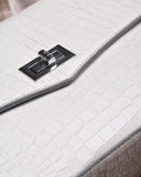 Women Minimalist Square Bag Crocodile Embossed