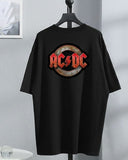 PULL&BEAR AC/DC T-shirt  Black