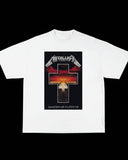 PULL&BEAR Metallica White Drop tee