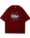 Tommy Jeans Boardsports Logo Men's T-shirt Maroon