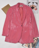 Jjxx Sofia Athletic Blazer Pink Velvet