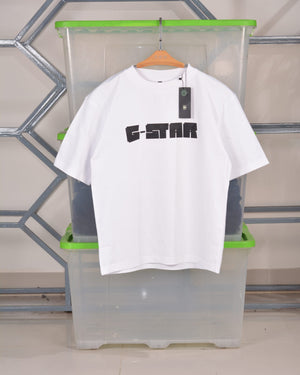 G-Star Raw Graphic Script Loose T-Shirt White