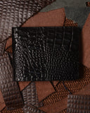 Leather Embossed wallet Black