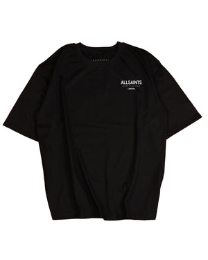 ALLSAINTS Underground Oversized Crew Neck T-Shirt Black