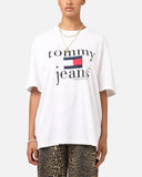 Tommy Jeans signature logo front print t-shirt in white