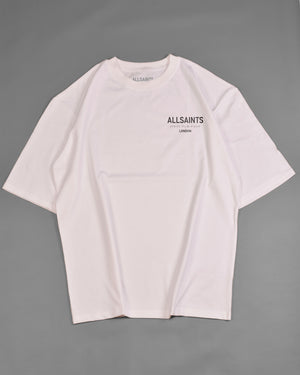 ALLSAINTS Underground Oversized Crew Neck T-Shirt White