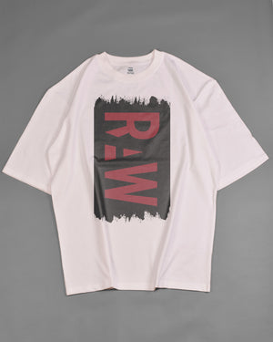 G-Star Painted RAW Graphic T-Shirt White