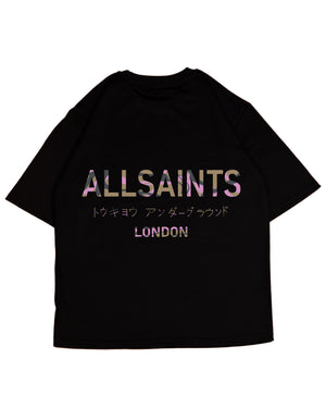 ALLSAINTS Underground Oversized Crew Neck T-Shirt Camouflage