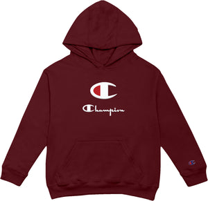 Champion Big Logo Hoodie Burgundy