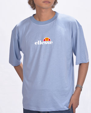 Ellesse Miater Tee Chambray Blue Drop shoulder