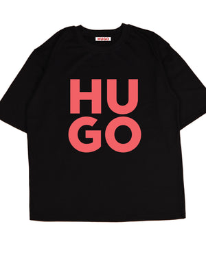 Hugo COTTON  REGULAR-FIT T-SHIRT WITH LOGO PRINT