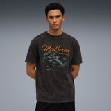 P Shaded - Heavy Cotton Acid Wash Drop Shoulder T-shirt - Black