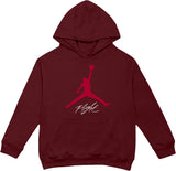 Jordan Jumpman  Flight  Hoodie Burgundy