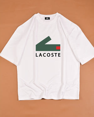 Lacoste Men's Crew neck Graphic Crocodile  Branding