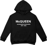 Alexander McQueen Grafitti Logo  Hoodie Black