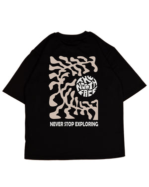 The North Face White Bloom Backprint Oversized T-shirt Black/Grey