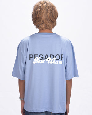 PEGADOR Aleso Oversized T-Shirts  Chambray Blue