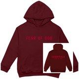 FEAR OF GOD  Hoodie Burgundy