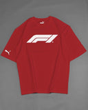 PUMA Classics Men's Logo Tee Red F1