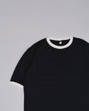 HOMME Oversized Fit Crew-Neck T-Shirt Black Contrast