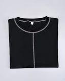 HOMME Oversized Fit Crew-Neck T-Shirt Black