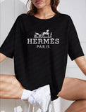 Hermes Oversized Black TSHIRT