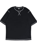 HOMME Oversized Fit Crew-Neck T-Shirt Black X