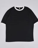 HOMME Oversized Fit Crew-Neck T-Shirt Black Contrast