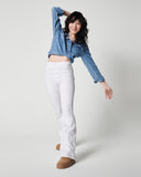 Denim Pimkie White high waist flare jeans