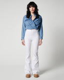 Denim Pimkie White high waist flare jeans