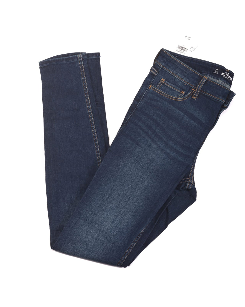 Hollister High-Rise Super Skinny Classic Stretch Dark Wash Jeans