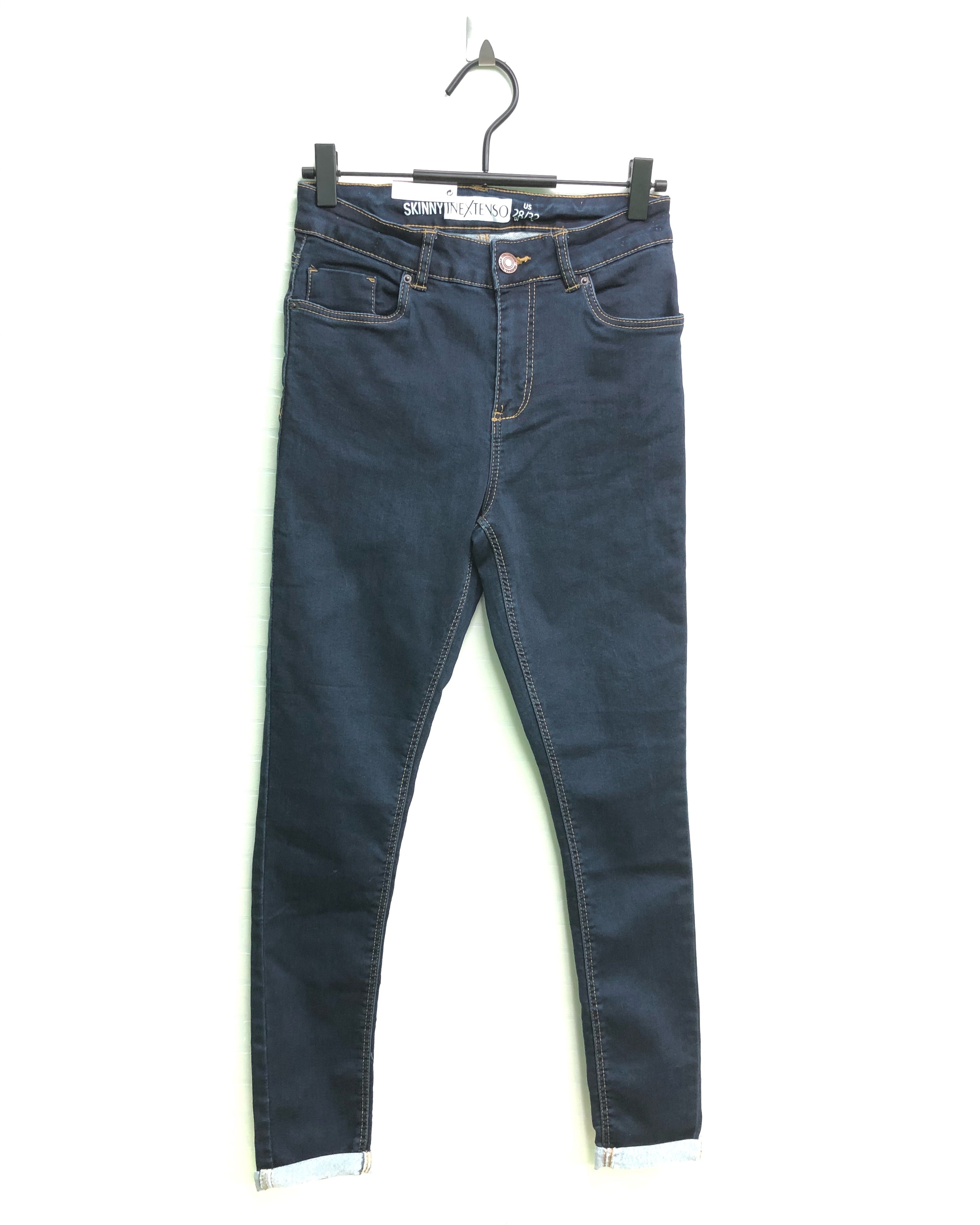 INEXTENSO SKINNY JEANS KNIT DENIM INDIGO | handsandhead